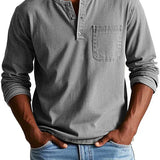 Ανδρικό Μακρυμάνικο Henley