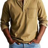 Ανδρικό Μακρυμάνικο Henley