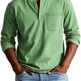 Ανδρικό Μακρυμάνικο Henley