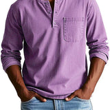 Ανδρικό Μακρυμάνικο Henley