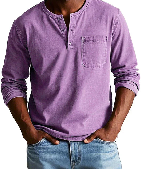 Ανδρικό Μακρυμάνικο Henley