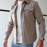 Ανδρικό Overshirt με Κουμπιά και Τσέπες Στήθους