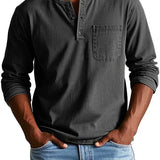 Ανδρικό Μακρυμάνικο Henley
