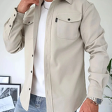 Ανδρικό Overshirt με Κουμπιά και Τσέπες Στήθους