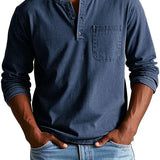 Ανδρικό Μακρυμάνικο Henley