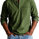 Ανδρικό Μακρυμάνικο Henley