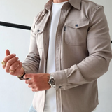 Ανδρικό Overshirt με Κουμπιά και Τσέπες Στήθους