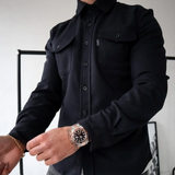 Ανδρικό Overshirt με Κουμπιά και Τσέπες Στήθους