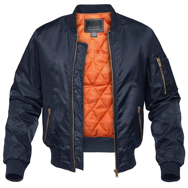 Ανδρικό Καπιτονέ Bomber Jacket με Επένδυση και Τσέπες