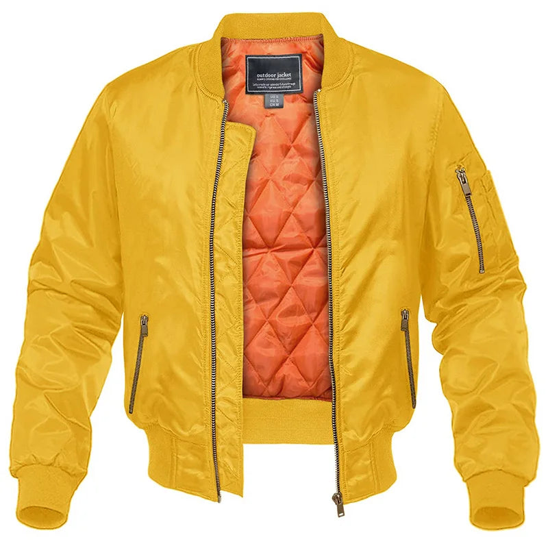 Ανδρικό Καπιτονέ Bomber Jacket με Επένδυση και Τσέπες