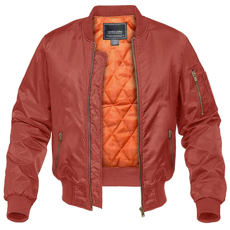 Ανδρικό Καπιτονέ Bomber Jacket με Επένδυση και Τσέπες