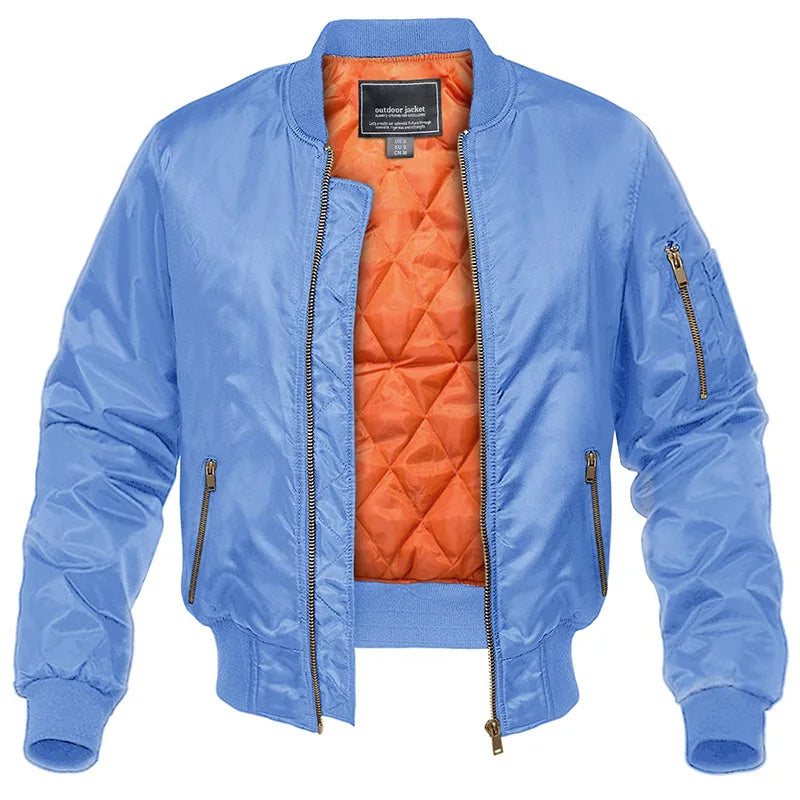 Ανδρικό Καπιτονέ Bomber Jacket με Επένδυση και Τσέπες