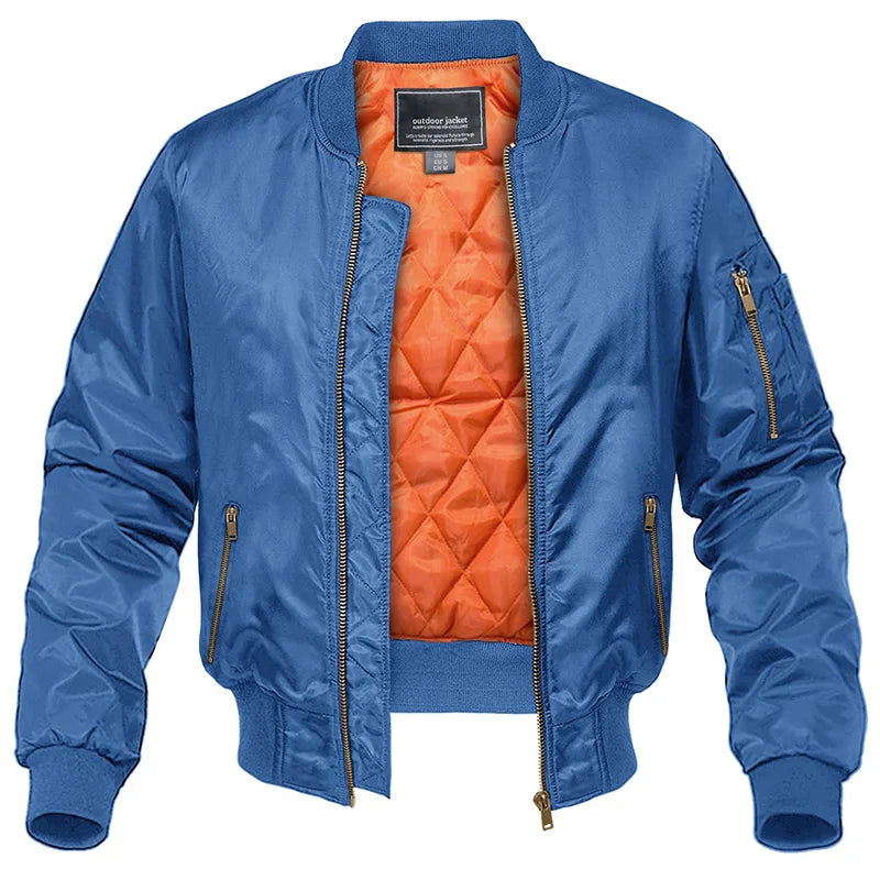 Ανδρικό Καπιτονέ Bomber Jacket με Επένδυση και Τσέπες