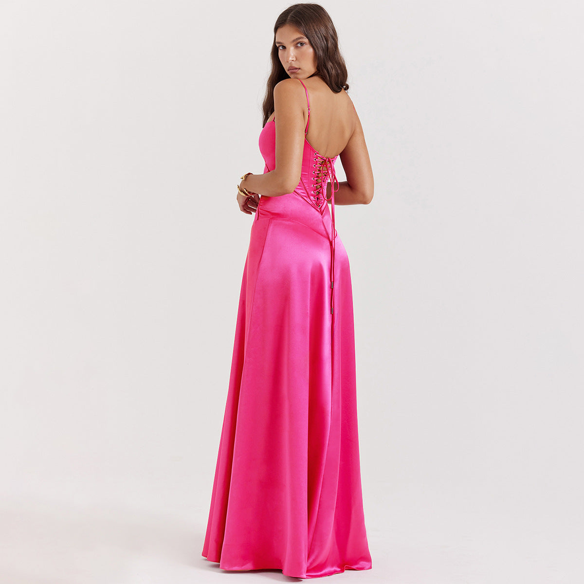 Μάξι Φόρεμα με Δέσιμο στην Πλάτη